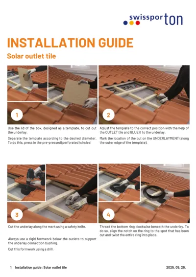 Installation guide Solar outlet 2025 EN